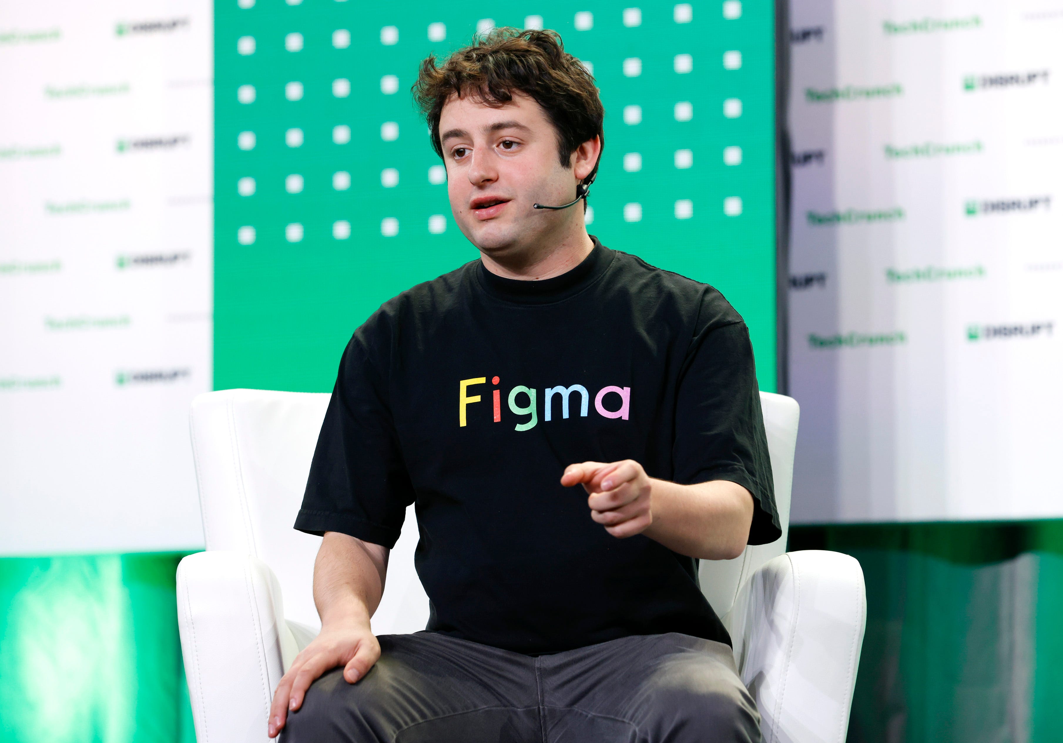 Co-founder & CEO of Figma Dylan Field speaks onstage during TechCrunch Disrupt 2022 on October 20, 2022 in San Francisco, California.