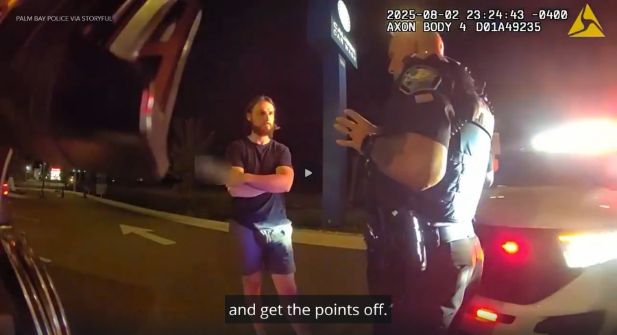 Florida police release footage of Palisades Fire suspect’s prior run-in