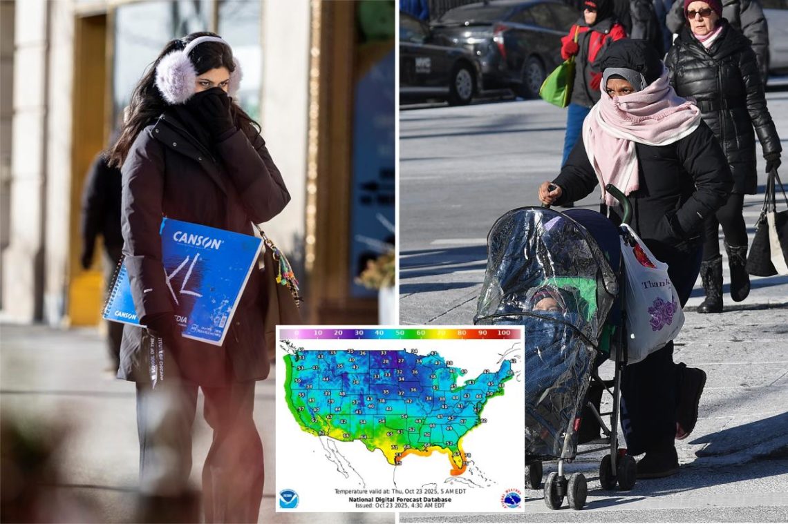 Freeze and frost warnings to hit over 50M in US, including tri-state area, as temperatures plummet