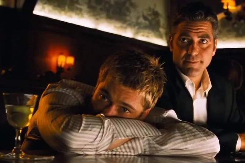 George Clooney and Brad Pitt in Ocean's 11