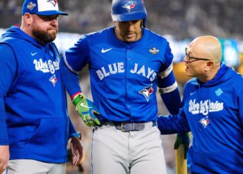 George Springer out of Toronto’s starting lineup for World Series Game 4 against Dodgers