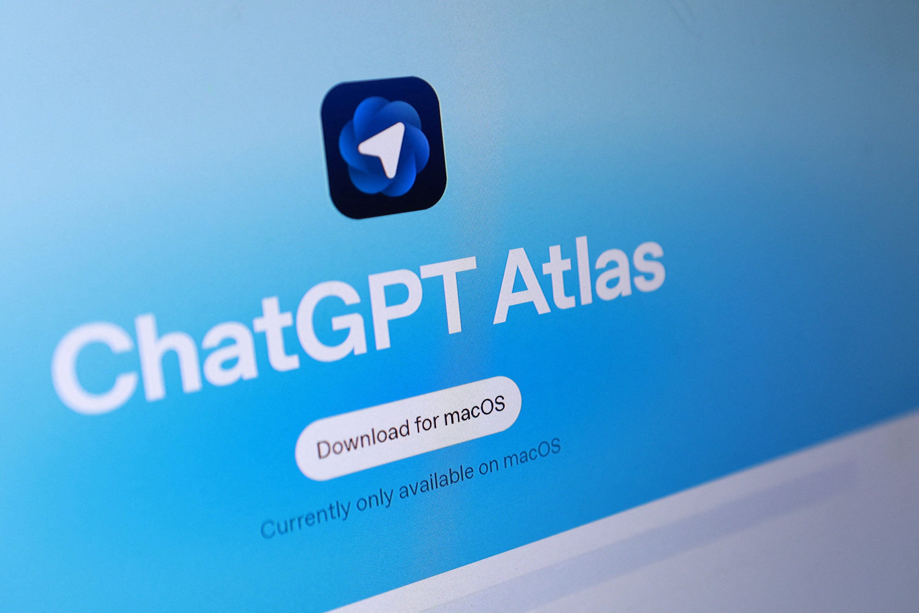 Illustration shows ChatGPT Atlas logo