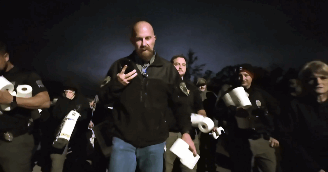 High schoolers spark good-natured Halloween prank war with local police