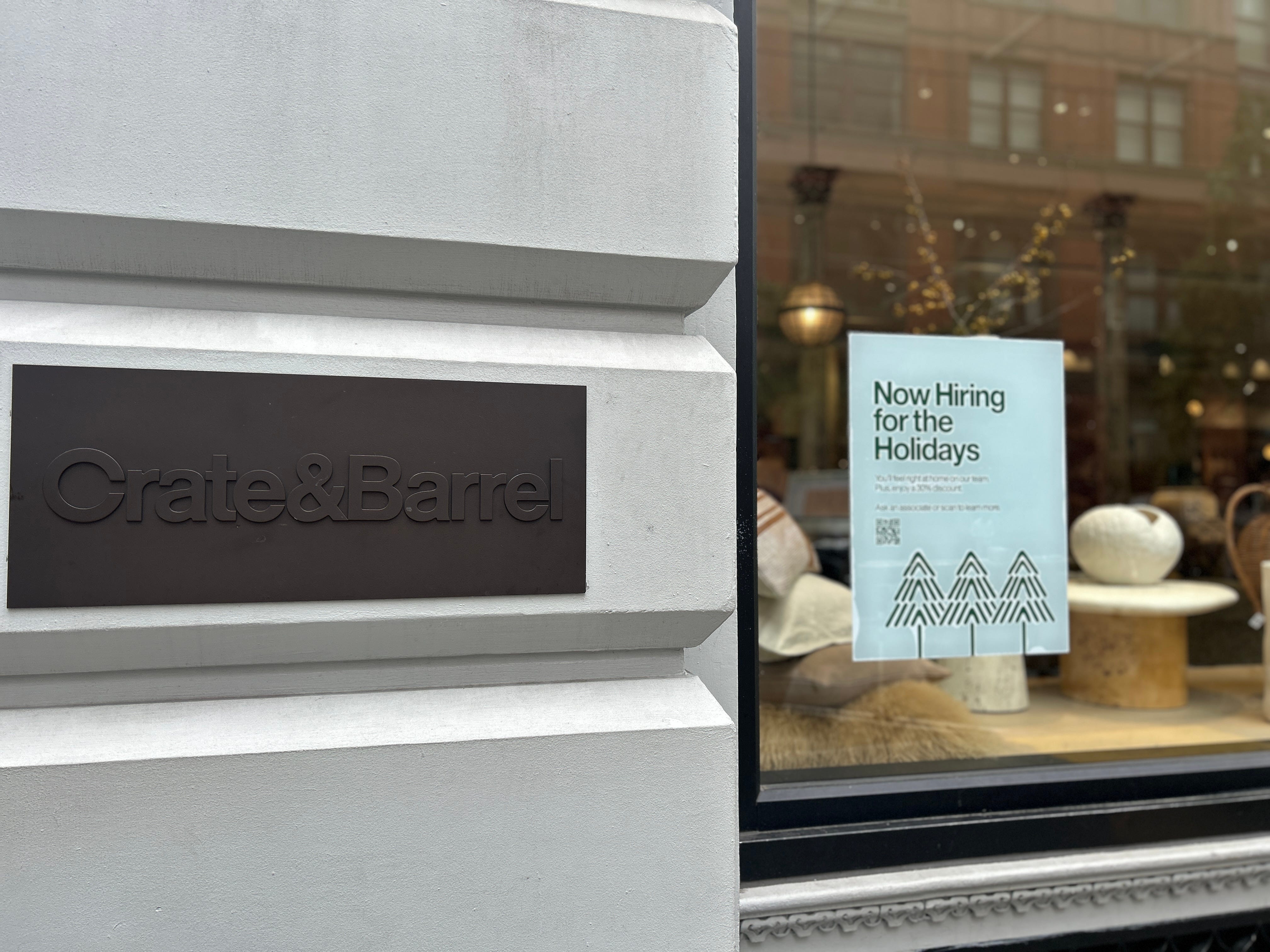 A Crate & Barrel store with a