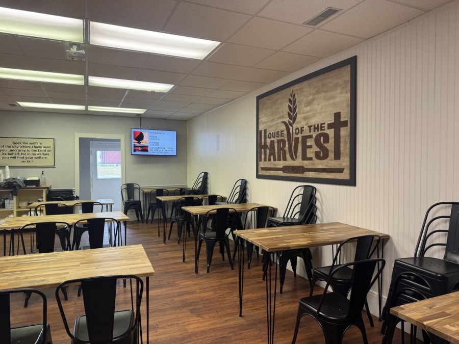 House of the Harvest providing a warm breakfast & groceries in Madison County