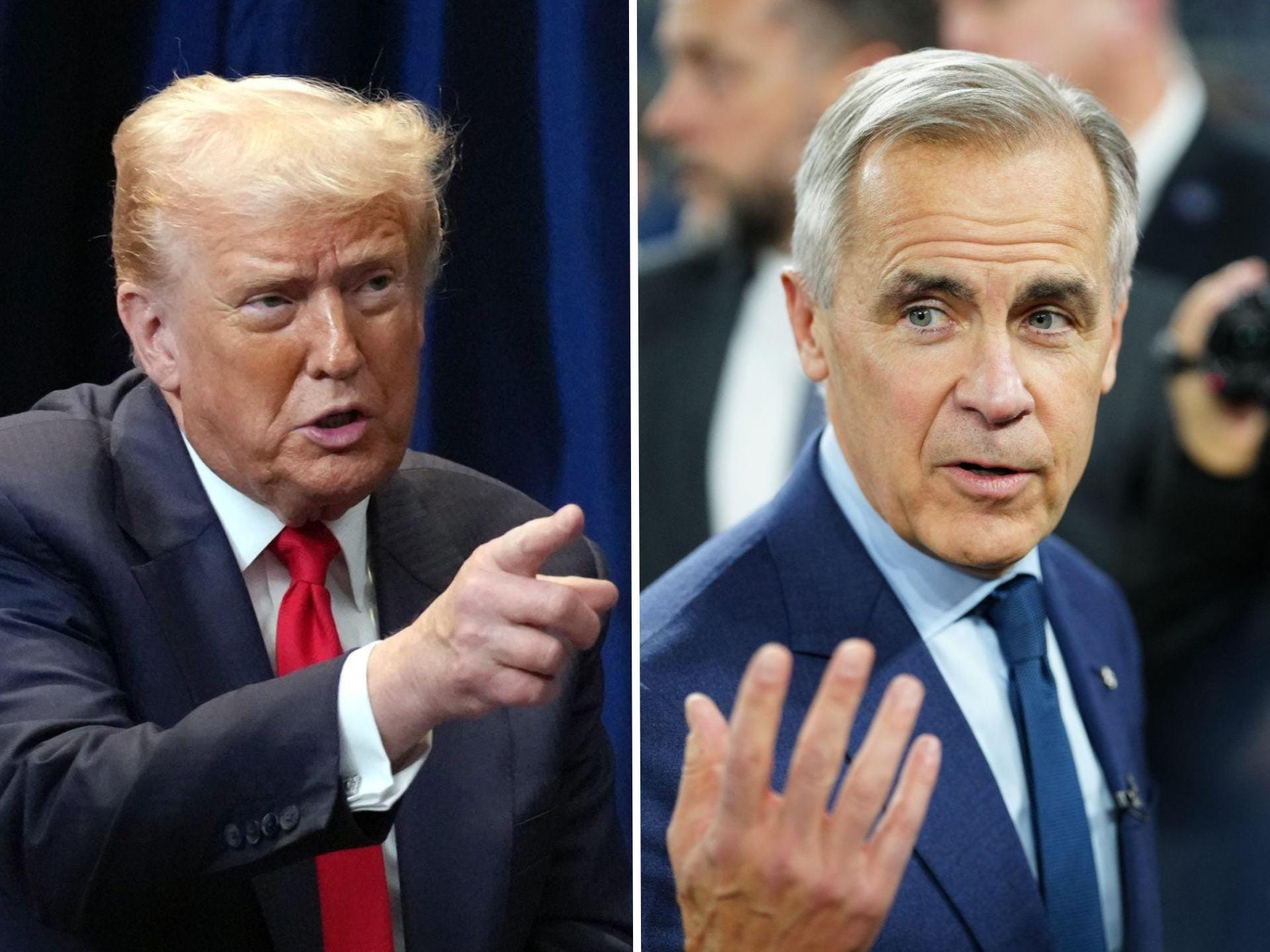 Donald Trump and Mark Carney.
