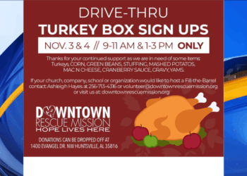 Huntsville’s Downtown Rescue Mission offering Turkey Boxes to families in need