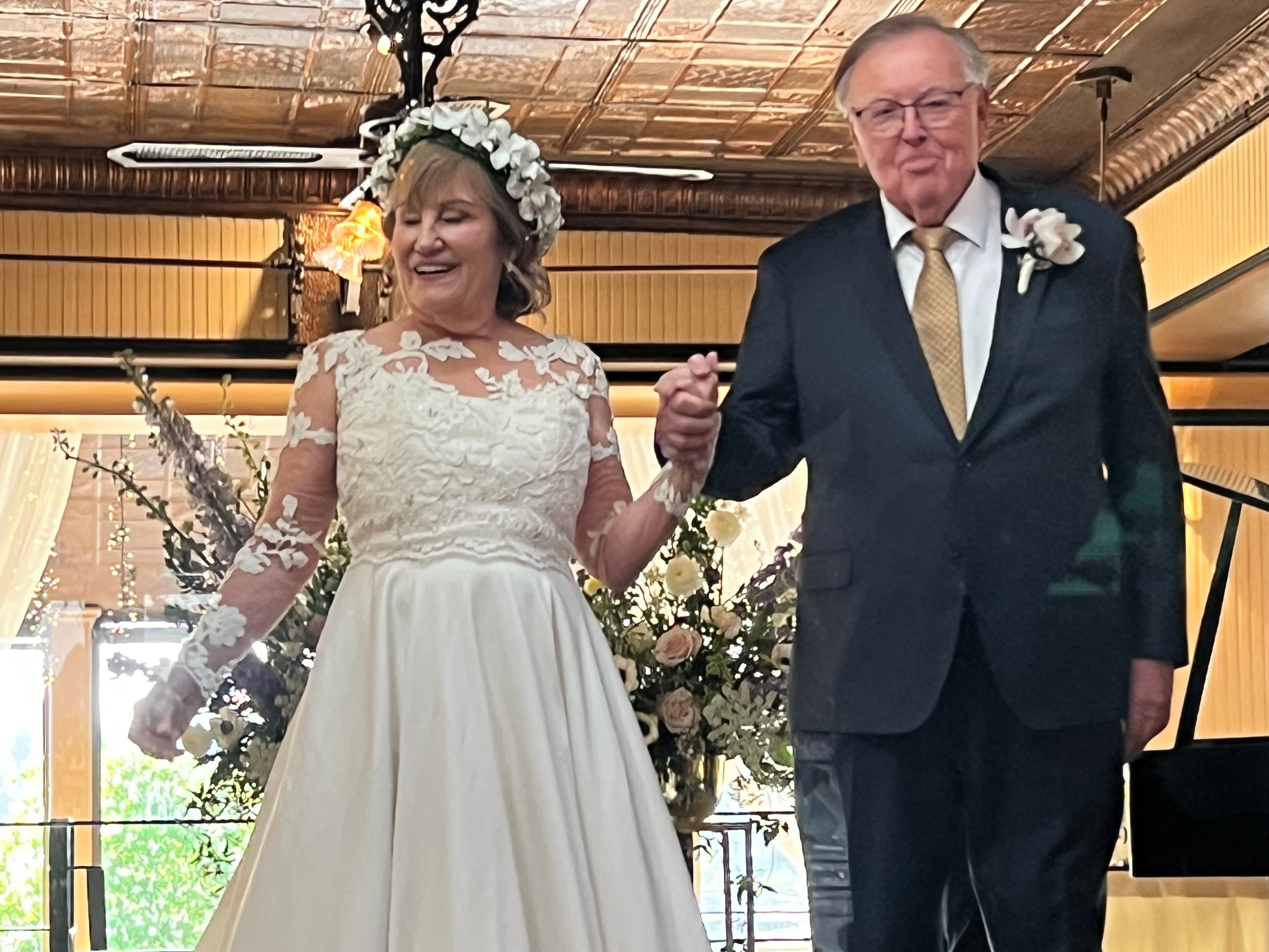 Couple on wedding day