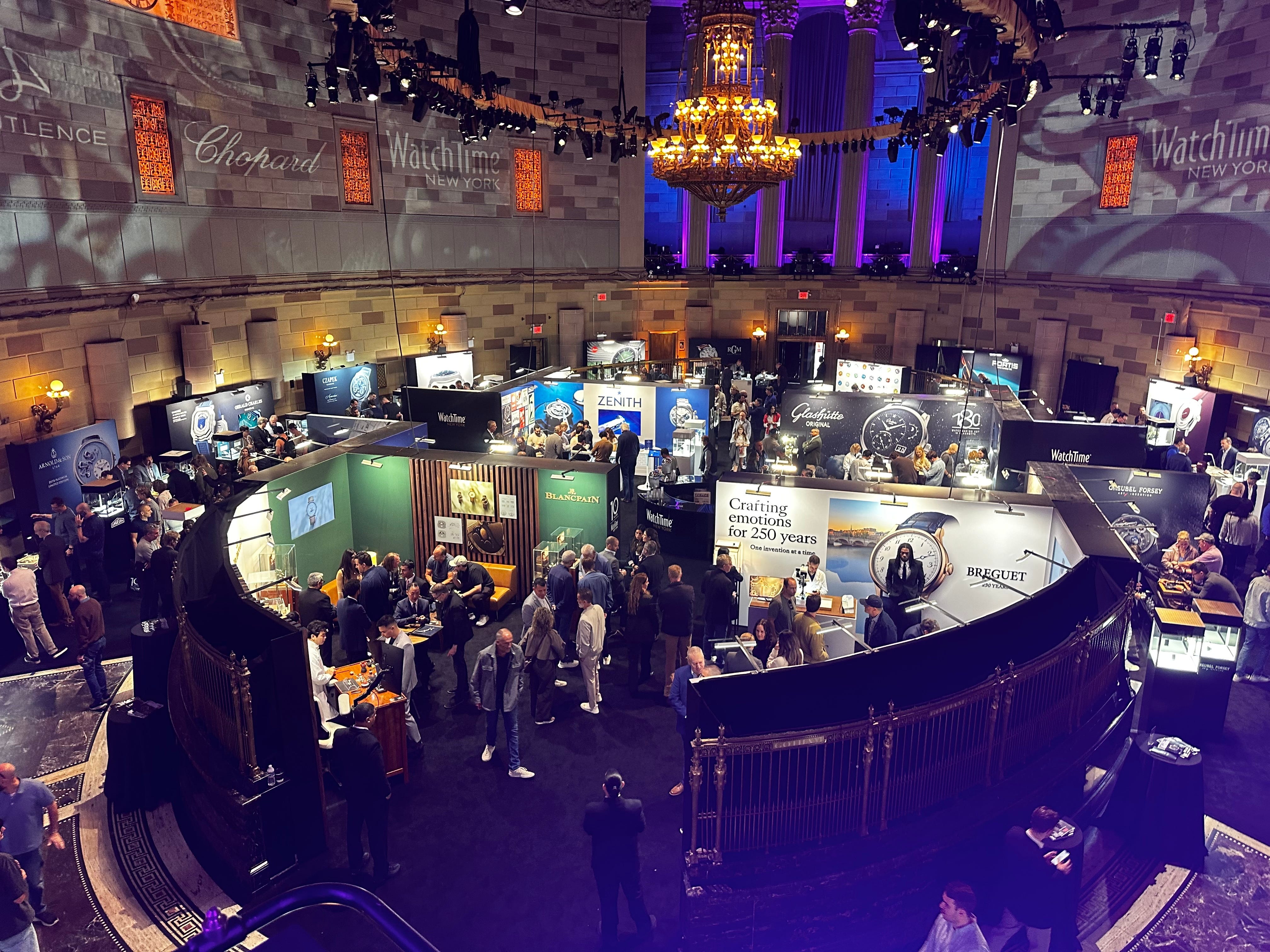 Inside WatchTime New York at Gotham Hall.