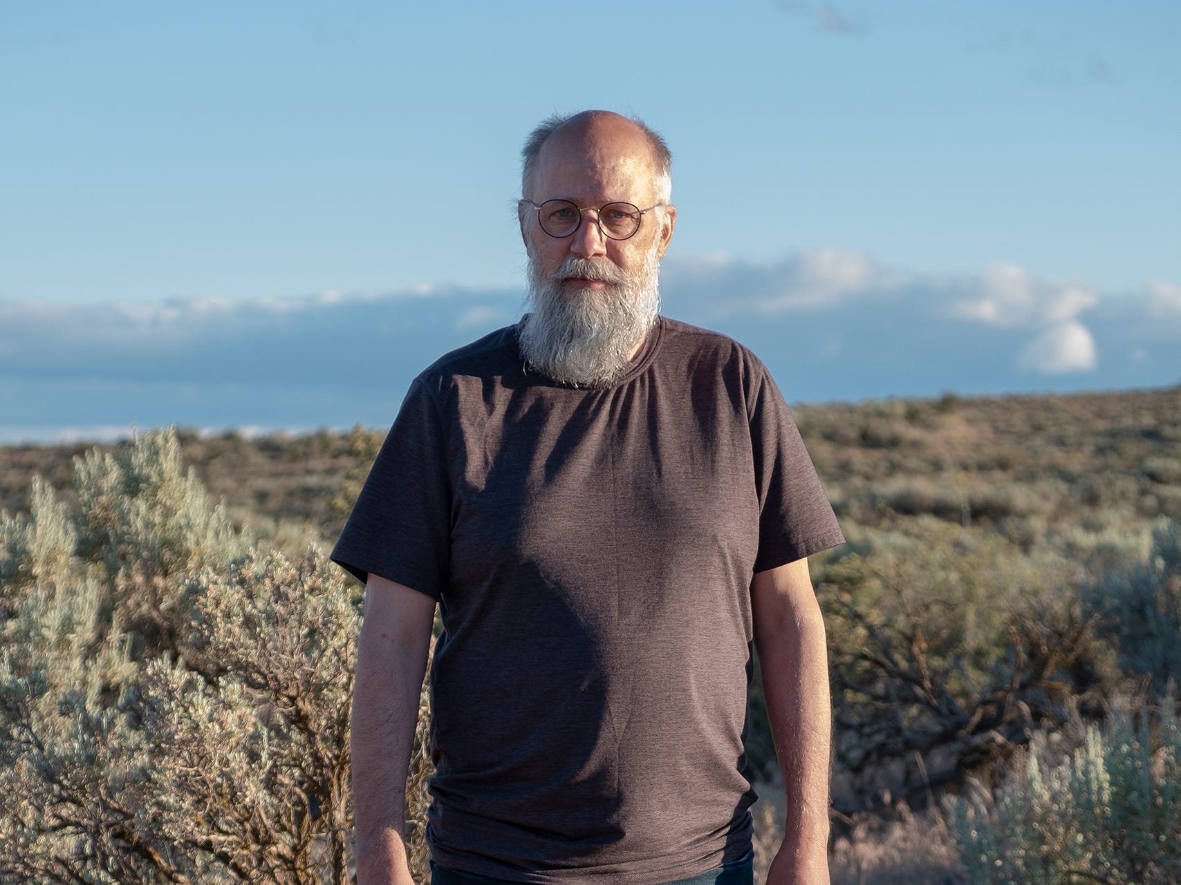 a man in a desert