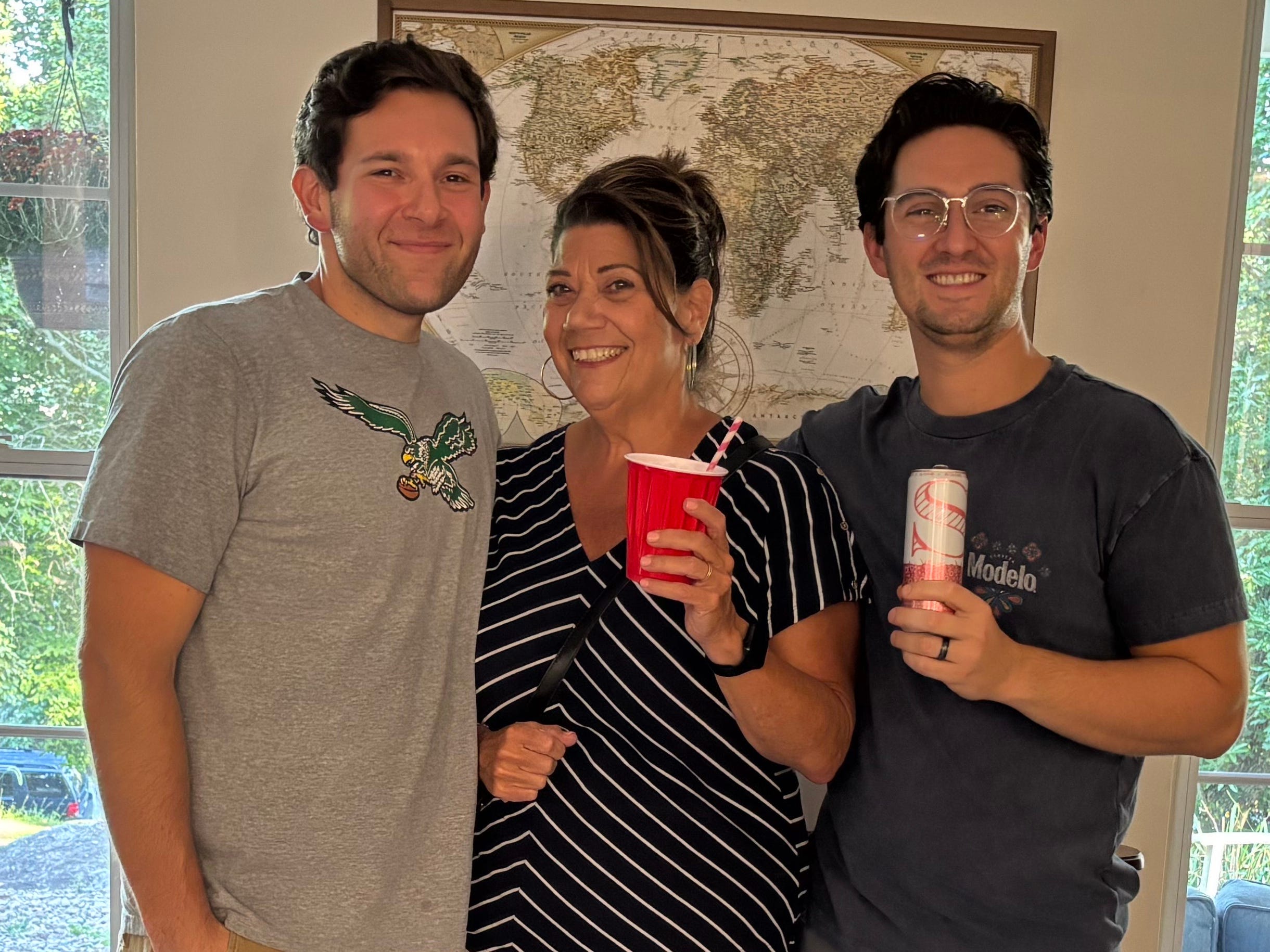 Rochelle Natalonia and her two nephews
