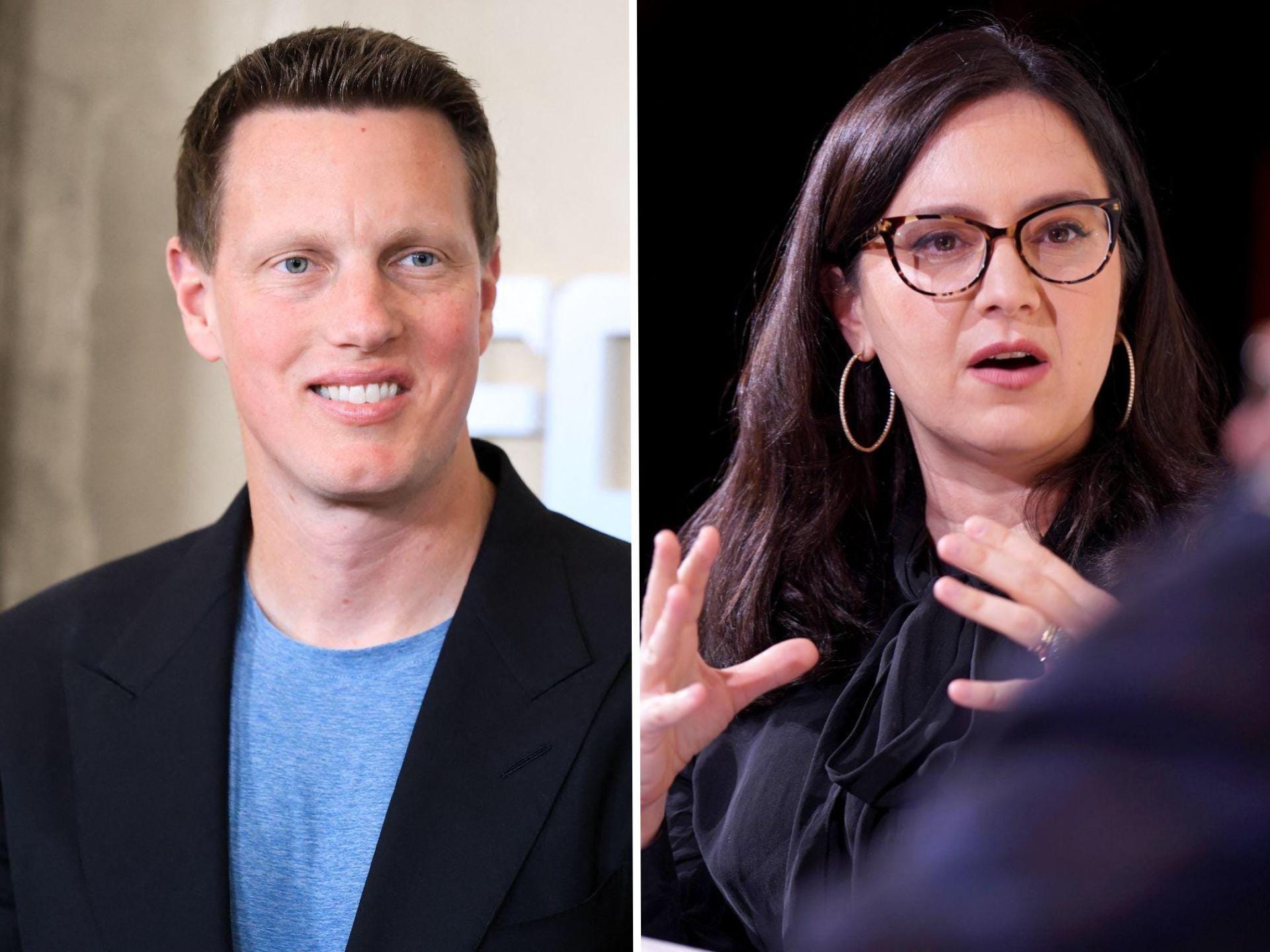David Ellison and Bari Weiss