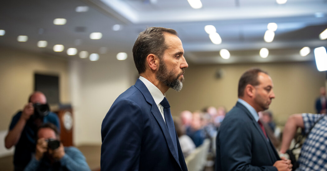 Jack Smith Asks Justice Dept. for Guidance on Testifying to Congress