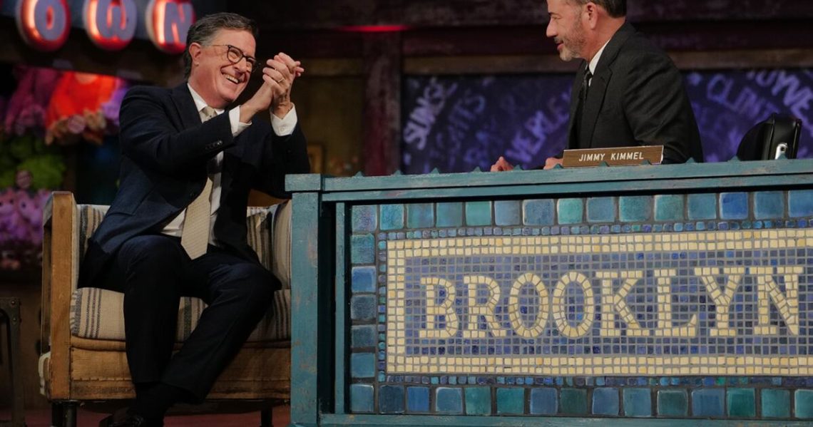Jimmy Kimmel and Stephen Colbert appear on each other’s shows: The 5 best moments