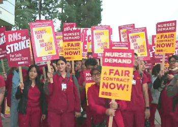 Keck USC nurses walk out over staffing, missed breaks