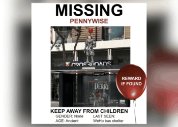 Killer clown Pennywise goes missing