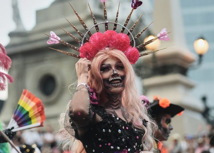 LGBTQ+ artists bring pride to Mexico City’s Catrina parade ahead of Day of the Dead, in photos