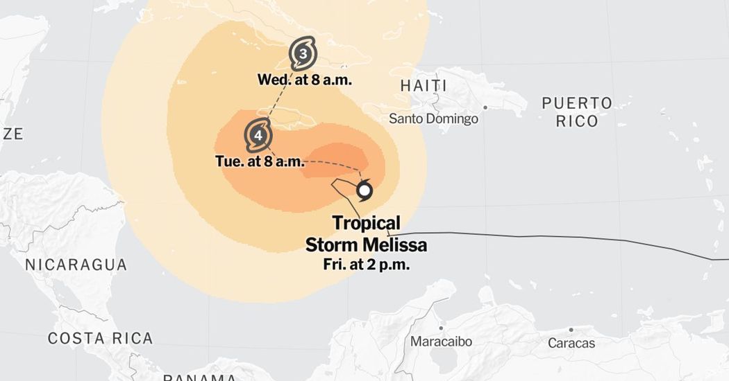 Landslide Kills 3 in Haiti, and More Rain From Tropical Storm Melissa Is on the Way