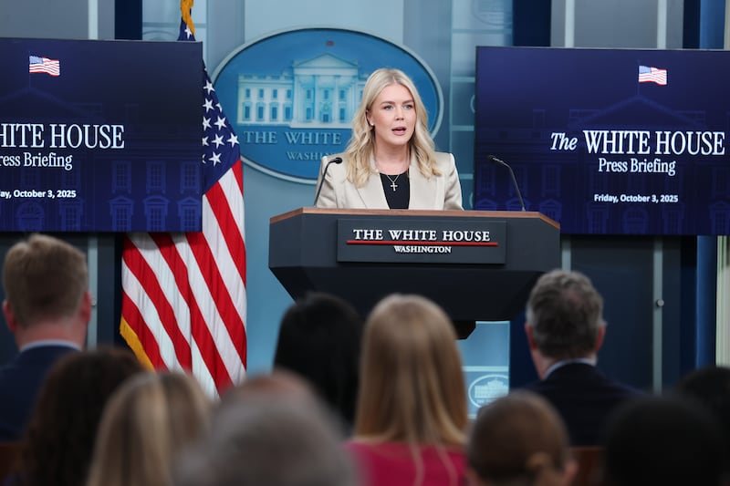 White House Press Secretary Karoline Leavitt beat a hasty retreat after being cornered over her claims about Democrats demanding undocumented immigrants receiving health care.