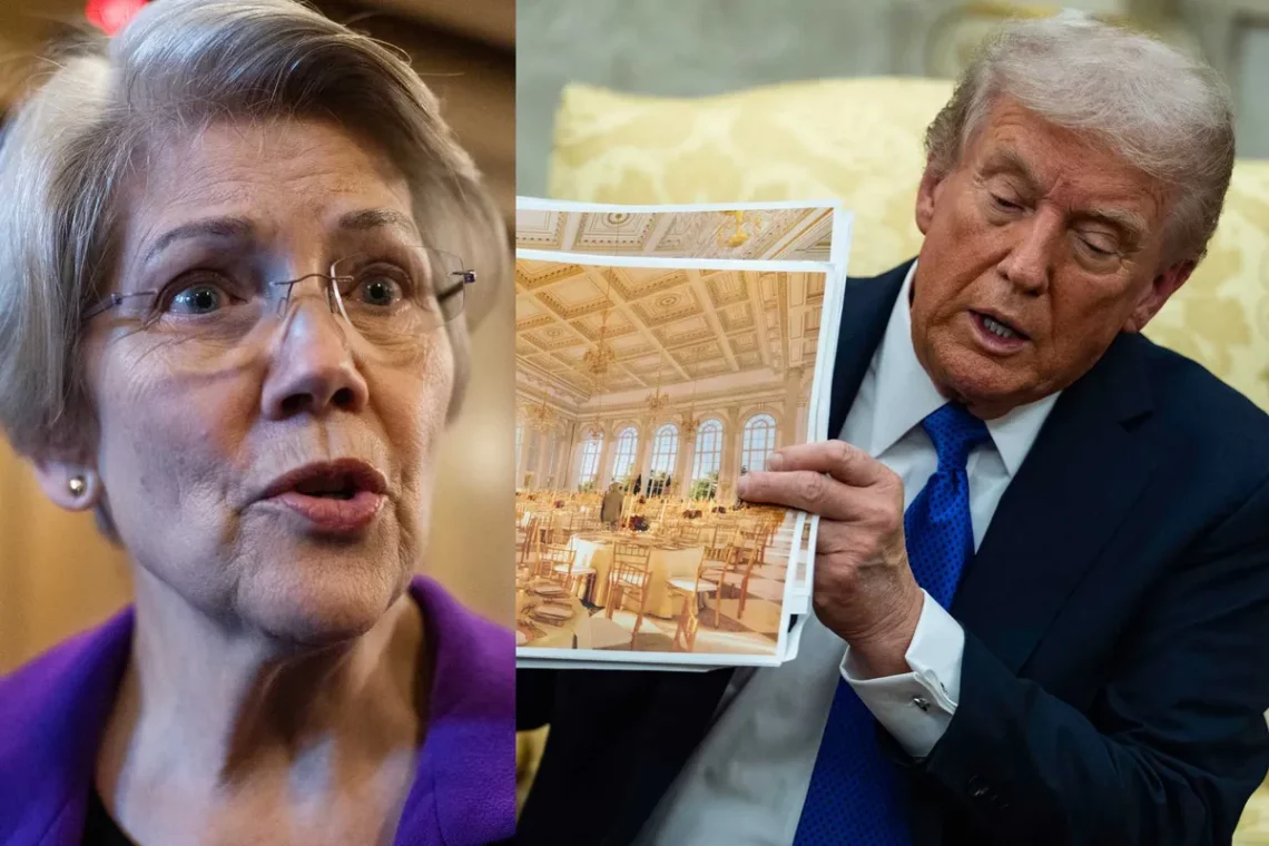 Liz Warren launches investigation into Trump’s White House ballroom — and the backlash is hilarious