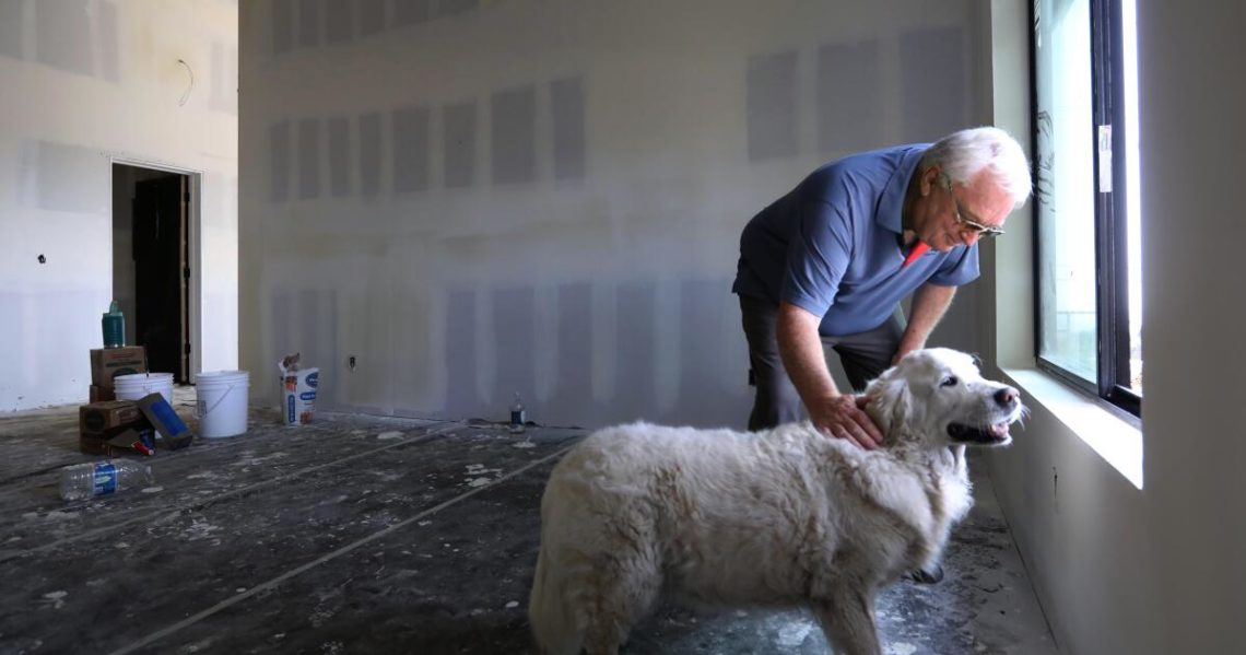 Lopez: He might be the first one to rebuild a house in Altadena, and he credits his golden retriever