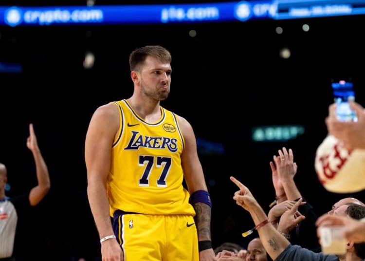 Luka Doncic scores 49 to lead the Lakers to a rout of Timberwolves