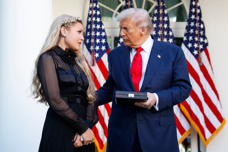 Donald Trump and Erika Kirk