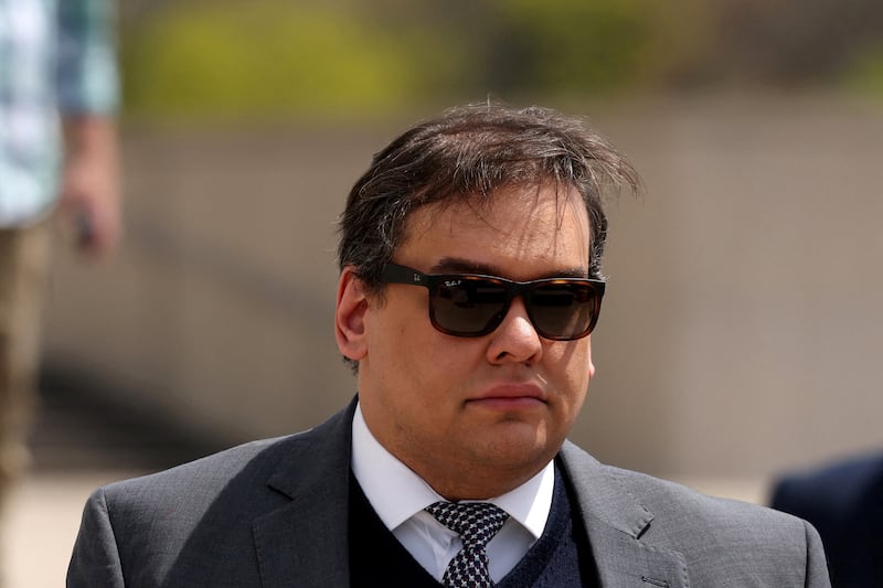 George Santos at his sentencing hearing.