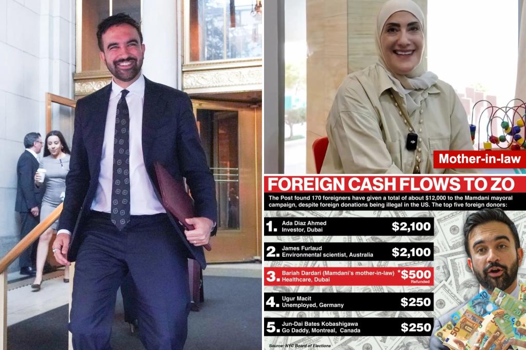 Mamdani mayoral campaign took in $13,000 in illegal foreign donations, records show