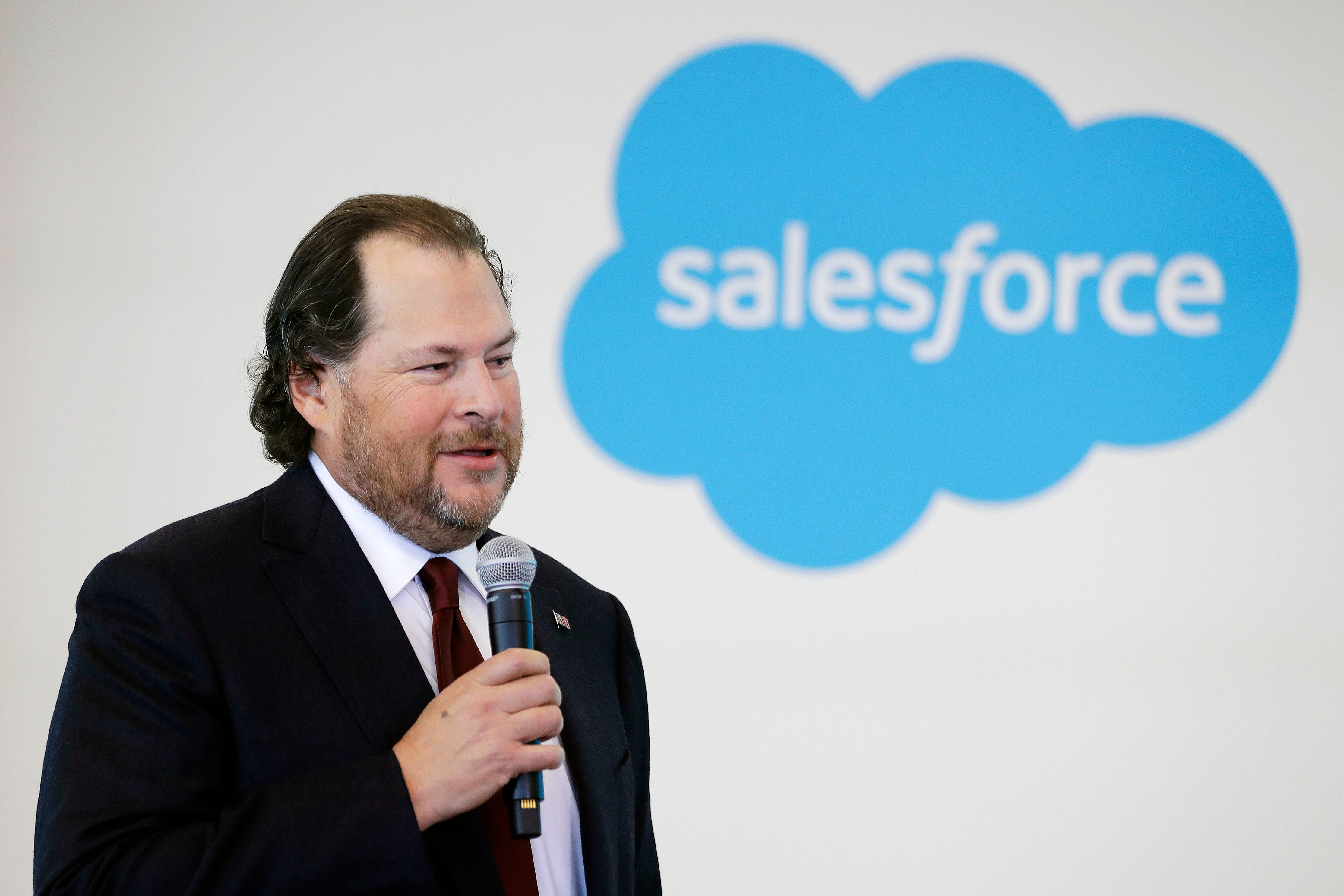 Salesforce CEO Marc Benioff is pictured.
