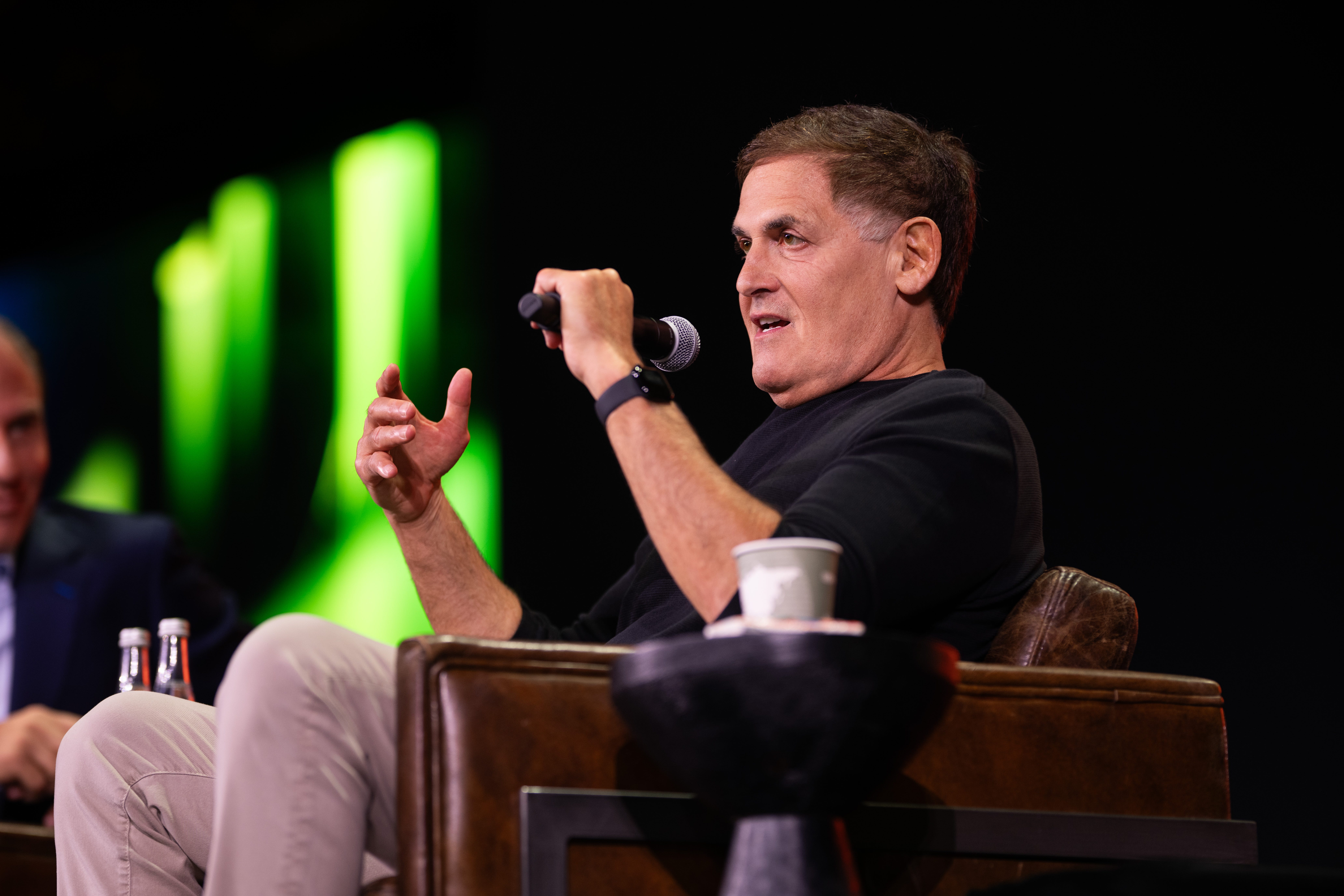 Mark Cuban at the Fiserv Forum in Las Vegas on September 29.