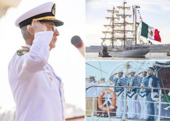 Mexican naval ship that crashed into Brooklyn Bridge finally sails home from NYC