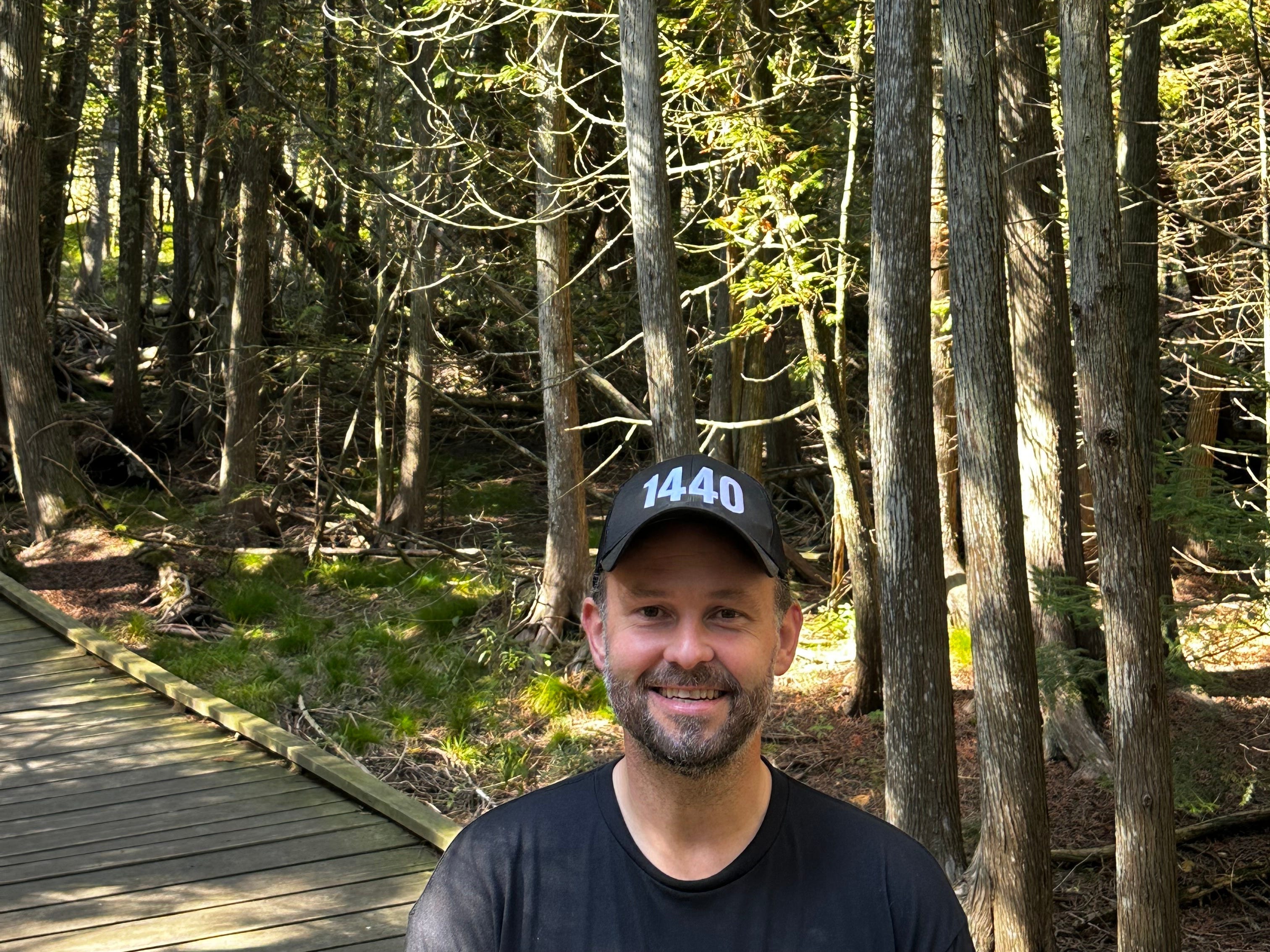 Tim Huelskamp in the woods