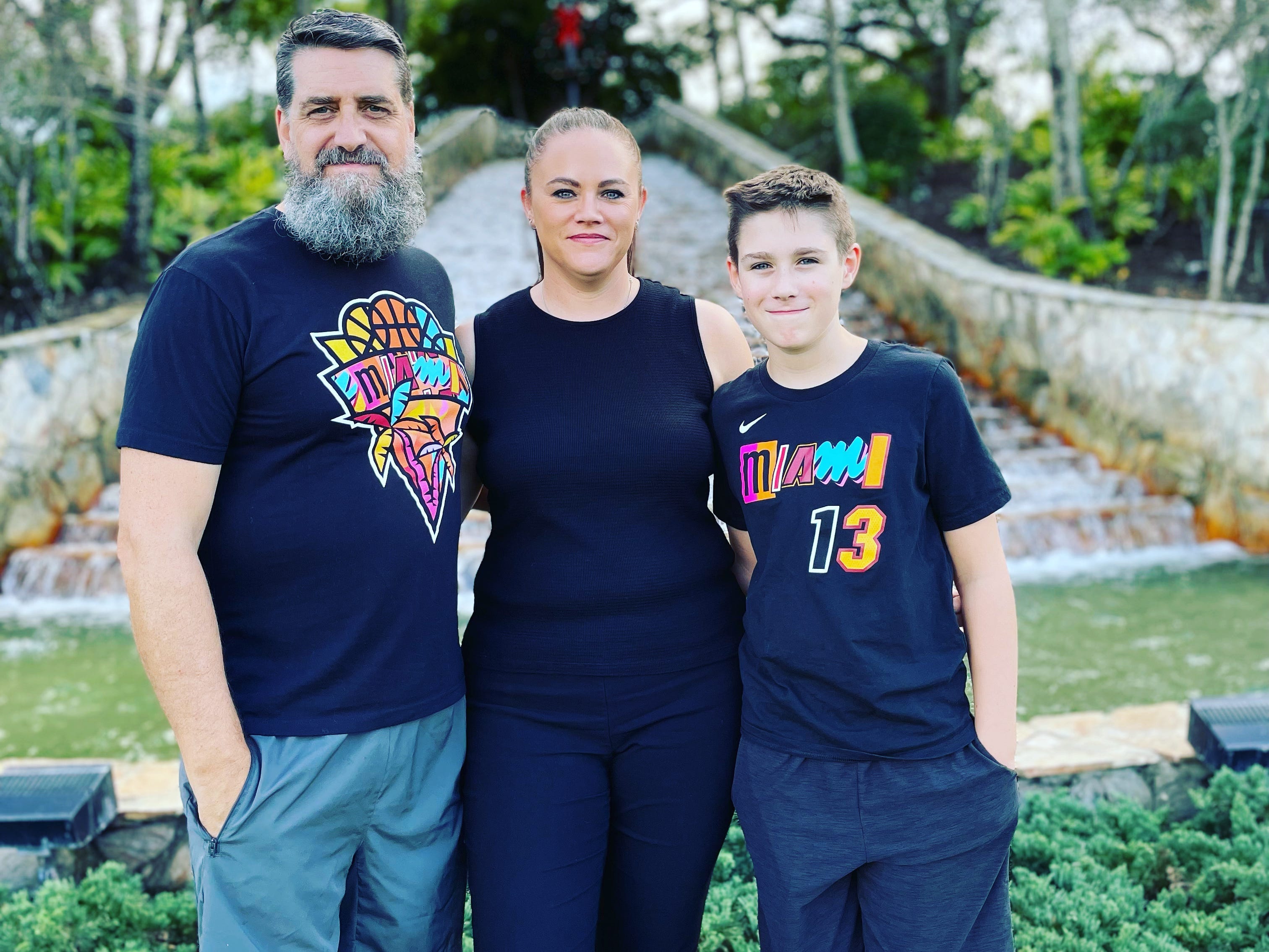 Clare Brown and her family