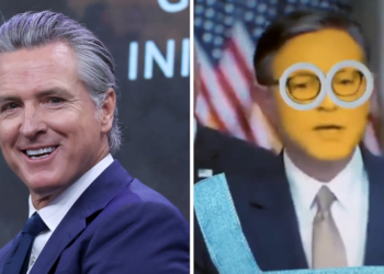 Newsom Doubles Down on ‘Minion’ Mike Johnson Troll