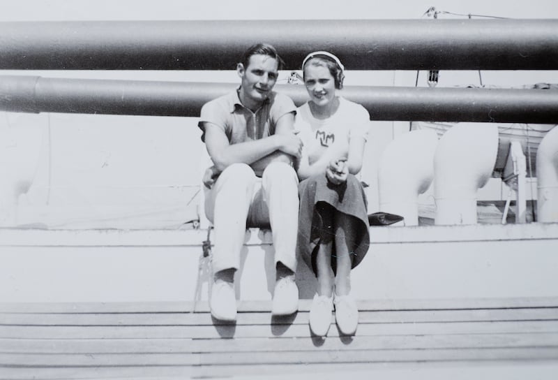 icture shows Donald Trump's mother, Mary Anne MacLeod, en route to New York. circa 1932.