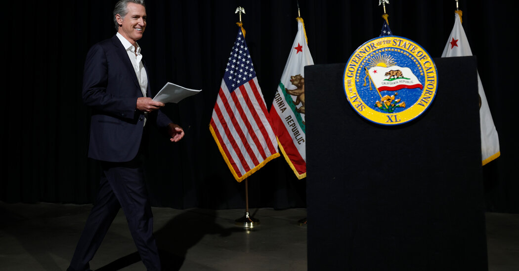 Newsom Turns a California Fight Into a National Platform