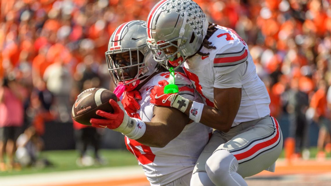 No. 1 Ohio State turns 3 takeaways into 21 points and beats No. 17 Illinois 34-16