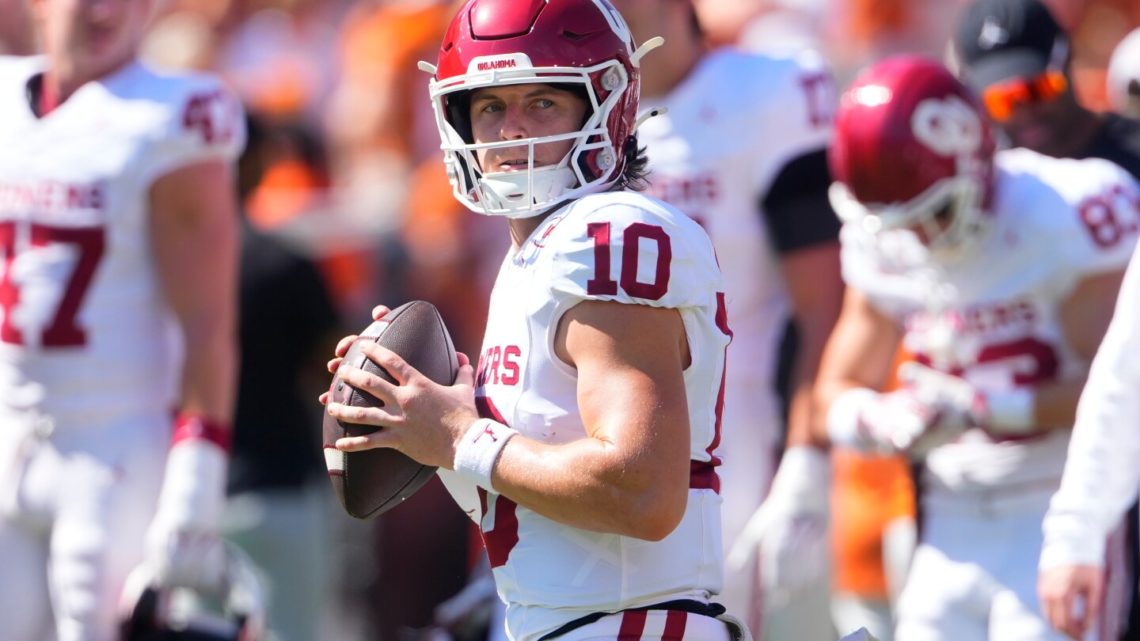 Oklahoma QB John Mateer back as starter vs. Texas only 3 weeks after hand injury