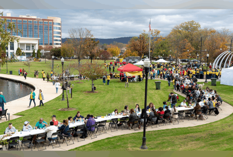 One Table Huntsville invites community members to share a meal and connect