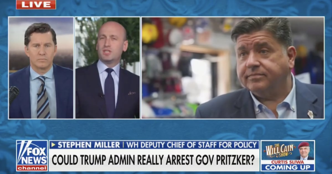 Opinion: Raging Stephen Miller Suggests Slapping Handcuffs on Blue State Governor