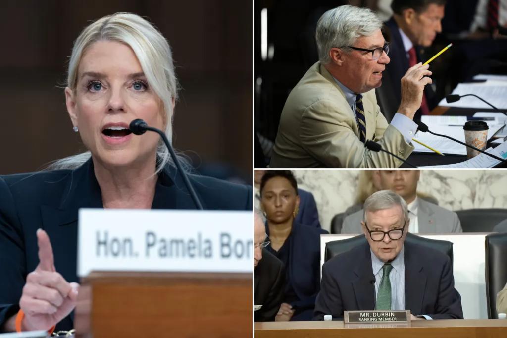 Pam Bondi lashes out at Senate Democrats in contentious Judiciary panel hearing