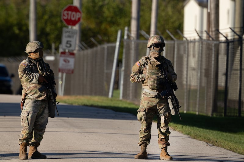 About 200 members of the Texas National Guard arrived outside Chicago last week, but an appeals court has temporarily halted their deployment.