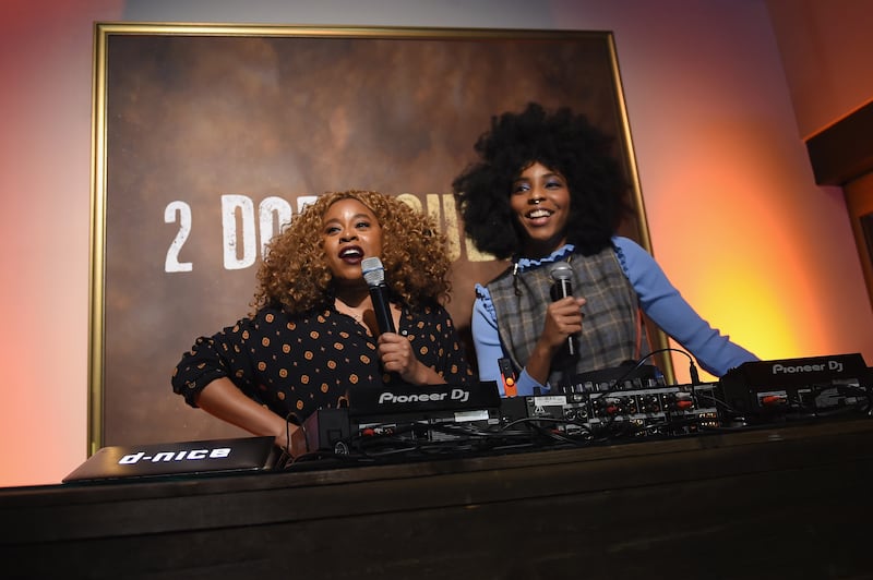 PARK CITY, UT - JANUARY 19:  Actors Phoebe Robinson and Jessica Williams speak at HBO's 