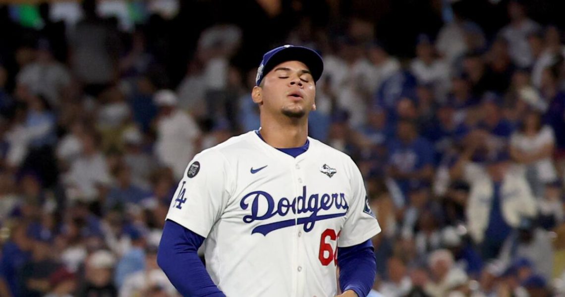 Plaschke: Disappearing Dodgers backed to the brink of disaster after World Series Game 5 loss