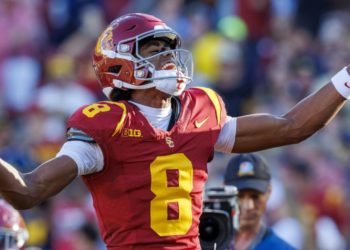 Plaschke: USC proves it’s a playoff contender in Coliseum-reviving beat down of Michigan