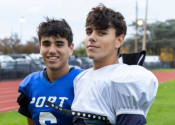 Port Washington twins putting on show on football and lacrosse fields