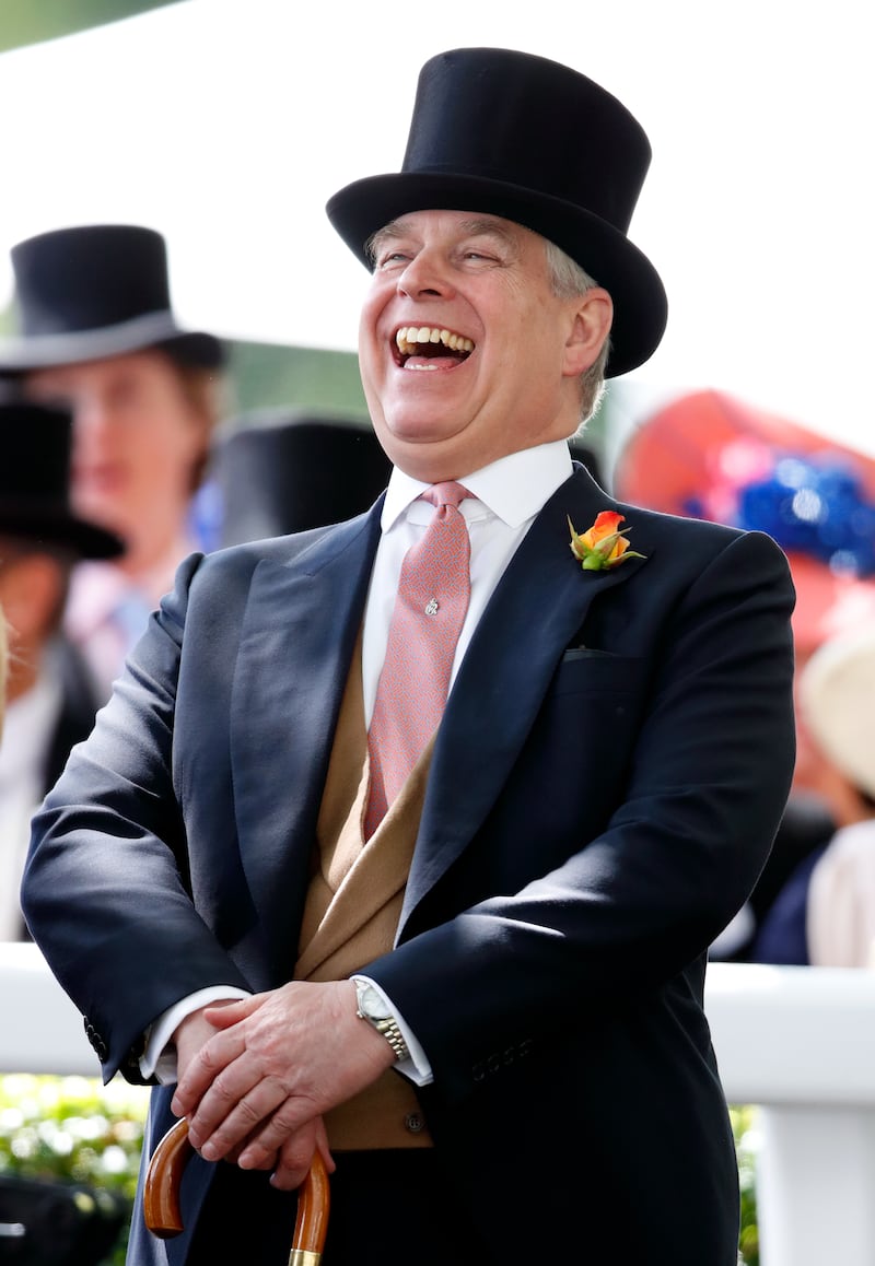 Prince Andrew in former times, when he was allowed out of the house