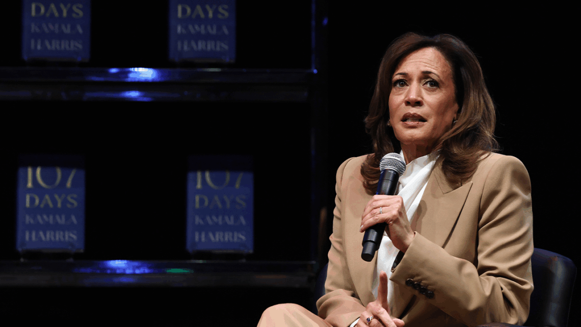 Protesters interrupt Kamala Harris’ Chicago book tour event, forcing multiple removals