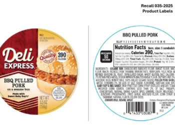 Pulled pork sandwiches recalled over plastic contamination